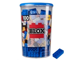 Blox - 100 8er Bausteine blau - kompatibel mit bekannten Spielsteinen