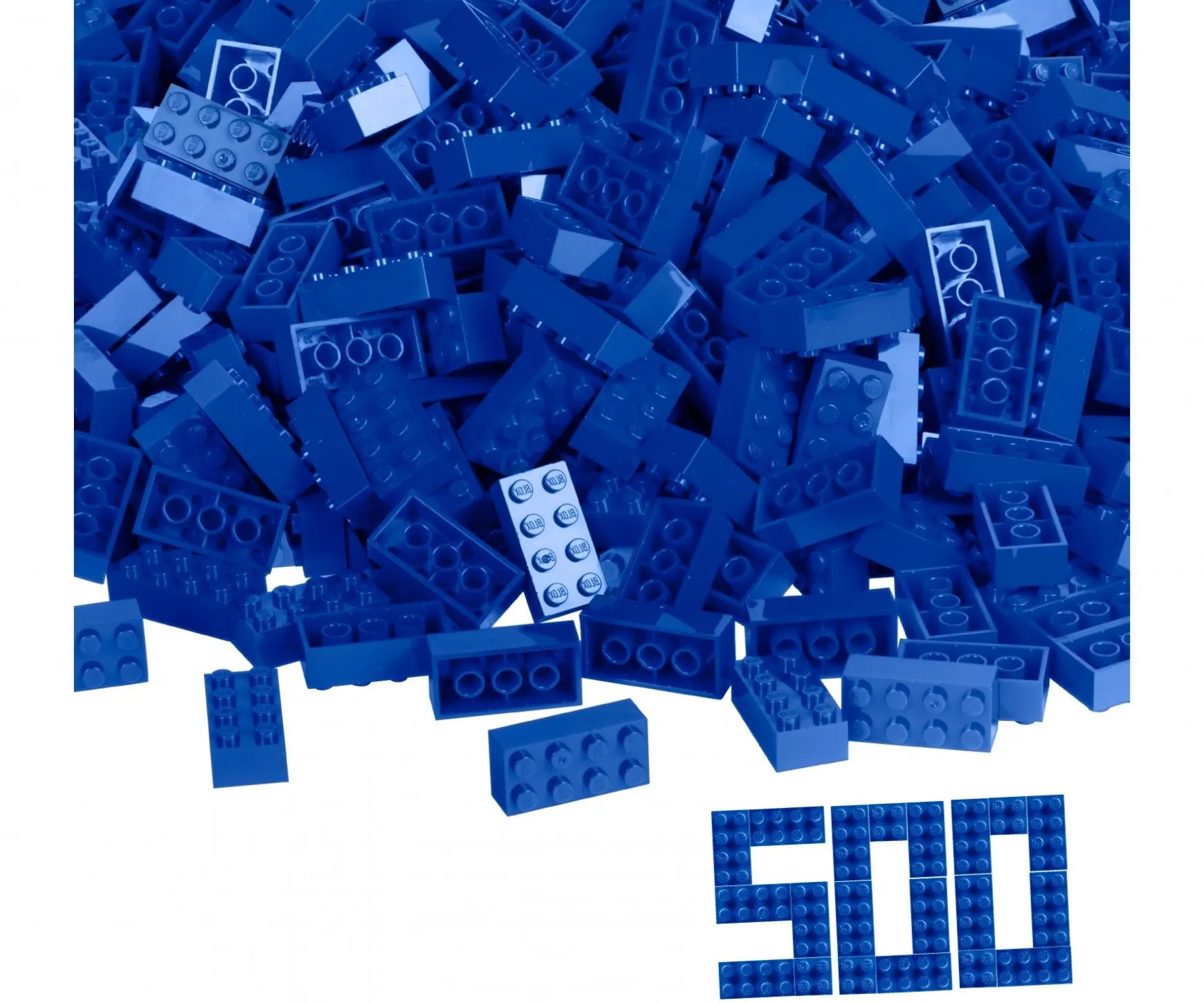Blox - 500 8er Bausteine blau - kompatibel mit bekannten Spielsteinen
