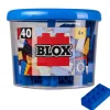 Blox - 40 8er Bausteine blau - kompatibel mit bekannten Spielsteinen