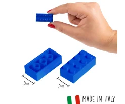 Blox - 40 8er Bausteine blau - kompatibel mit bekannten Spielsteinen