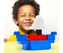 Blox - 40 8er Bausteine blau - kompatibel mit bekannten Spielsteinen