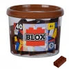 Blox - 40 8er Bausteine braun - kompatibel mit bekannten Spielsteinen