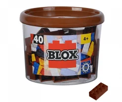 Blox - 40 8er Bausteine braun - kompatibel mit bekannten Spielsteinen