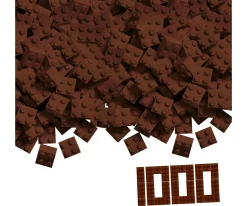 Blox - 1000 4er Bausteine braun - kompatibel mit bekannten Spielsteinen
