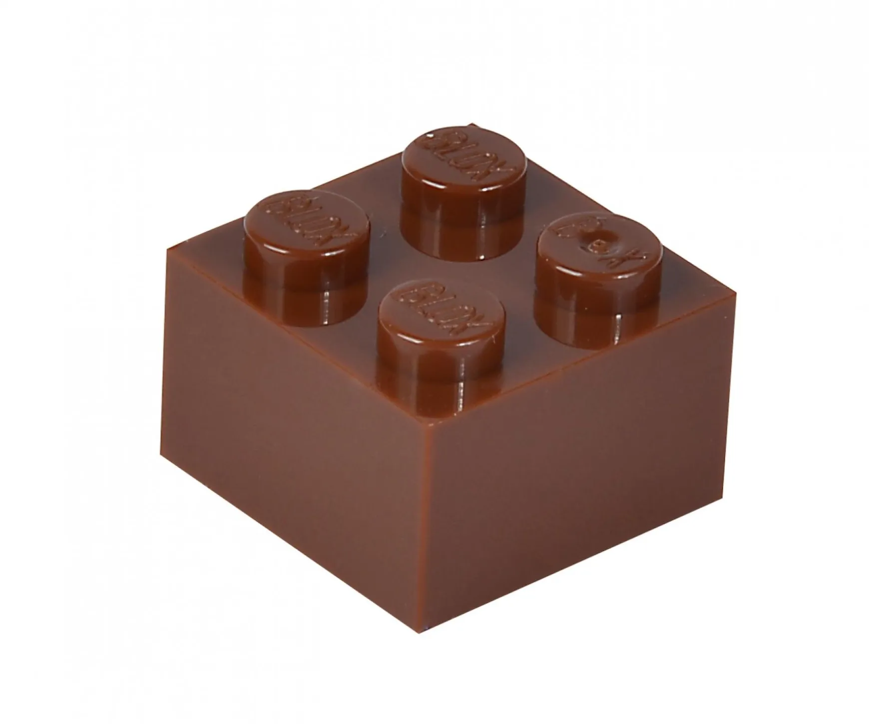 Blox - 100 4er Bausteine braun - kompatibel mit bekannten Spielsteinen