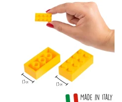 Blox - 40 8er Bausteine gelb - kompatibel mit bekannten Spielsteinen