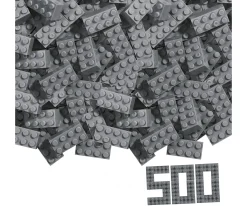 Blox - 500 8er Bausteine grau  - kompatibel mit bekannten Spielsteinen