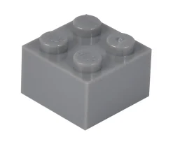 Blox - 100 4er Bausteine grau - kompatibel mit bekannten Spielsteinen