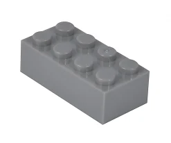 Blox - 40 8er Bausteine grau - kompatibel mit bekannten Spielsteinen