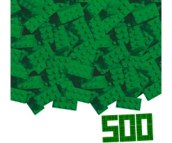 Blox - 500 8er Bausteine grün  - kompatibel mit bekannten Spielsteinen