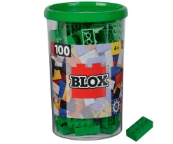 Blox - 100 8er Bausteine grün - kompatibel mit bekannten Spielsteinen