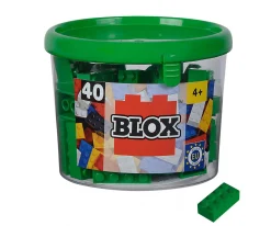 Blox - 40 8er Bausteine grün - kompatibel mit bekannten Spielsteinen