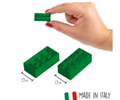 Blox - 500 8er Bausteine grün  - kompatibel mit bekannten Spielsteinen