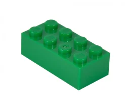 Blox - 100 8er Bausteine grün - kompatibel mit bekannten Spielsteinen