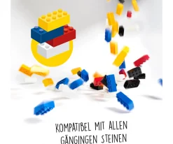 Blox - 1000 4er Bausteine grün - kompatibel mit bekannten Spielsteinen