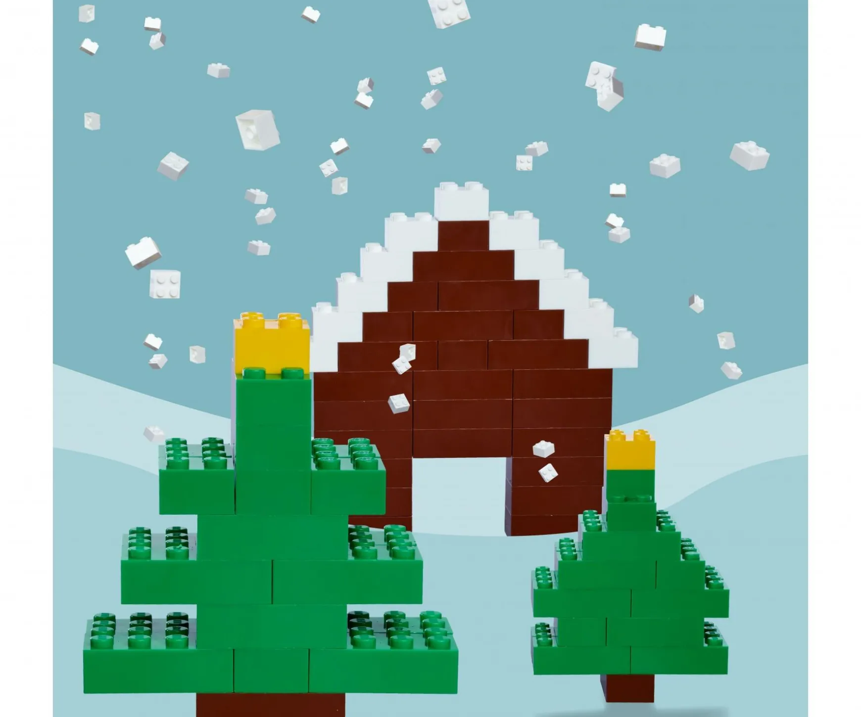 Blox - 40 8er Bausteine grün - kompatibel mit bekannten Spielsteinen