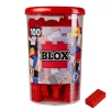 Blox - 100 8er Bausteine rot - kompatibel mit bekannten Spielsteinen