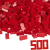 Blox - 500 8er Bausteine rot - kompatibel mit bekannten Spielsteinen