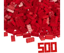 Blox - 500 8er Bausteine rot - kompatibel mit bekannten Spielsteinen