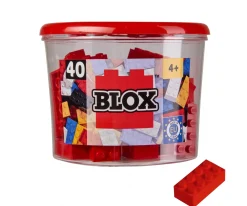 Blox - 40 8er Bausteine rot - kompatibel mit bekannten Spielsteinen