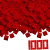 Blox - 1000 4er Bausteine rot - kompatibel mit bekannten Spielsteinen