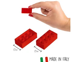 Blox - 40 8er Bausteine rot - kompatibel mit bekannten Spielsteinen