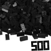 Blox - 500 8er Bausteine schwarz - kompatibel mit bekannten Spielsteinen