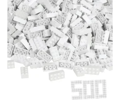 Blox - 500 8er Bausteine weiß - kompatibel mit bekannten Spielsteinen