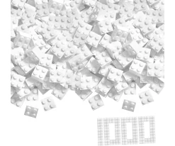 Blox - 1000 4er Bausteine weiß - kompatibel mit bekannten Spielsteinen