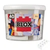 Blox - 40 8er Bausteine weiß - kompatibel mit bekannten Spielsteinen