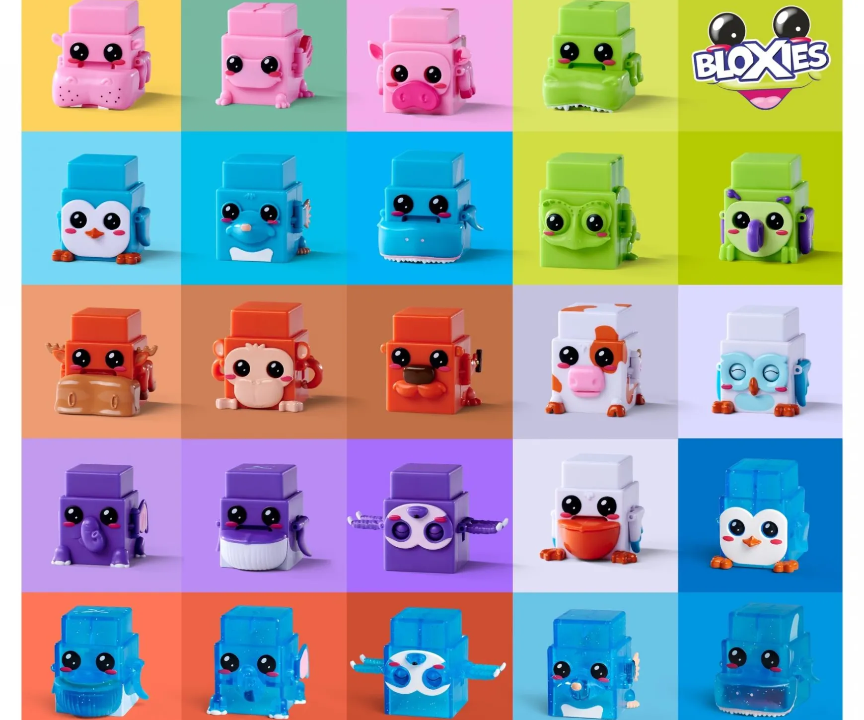 Bloxies Spielfiguren Serie 1, 4 Stück