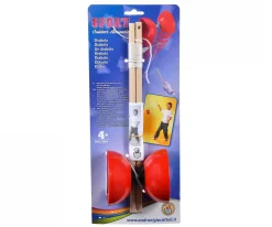 Diabolo Kunststoff mit Holzstäben, 4-sort.