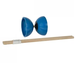 Diabolo Kunststoff mit Holzstäben, 4-sort.