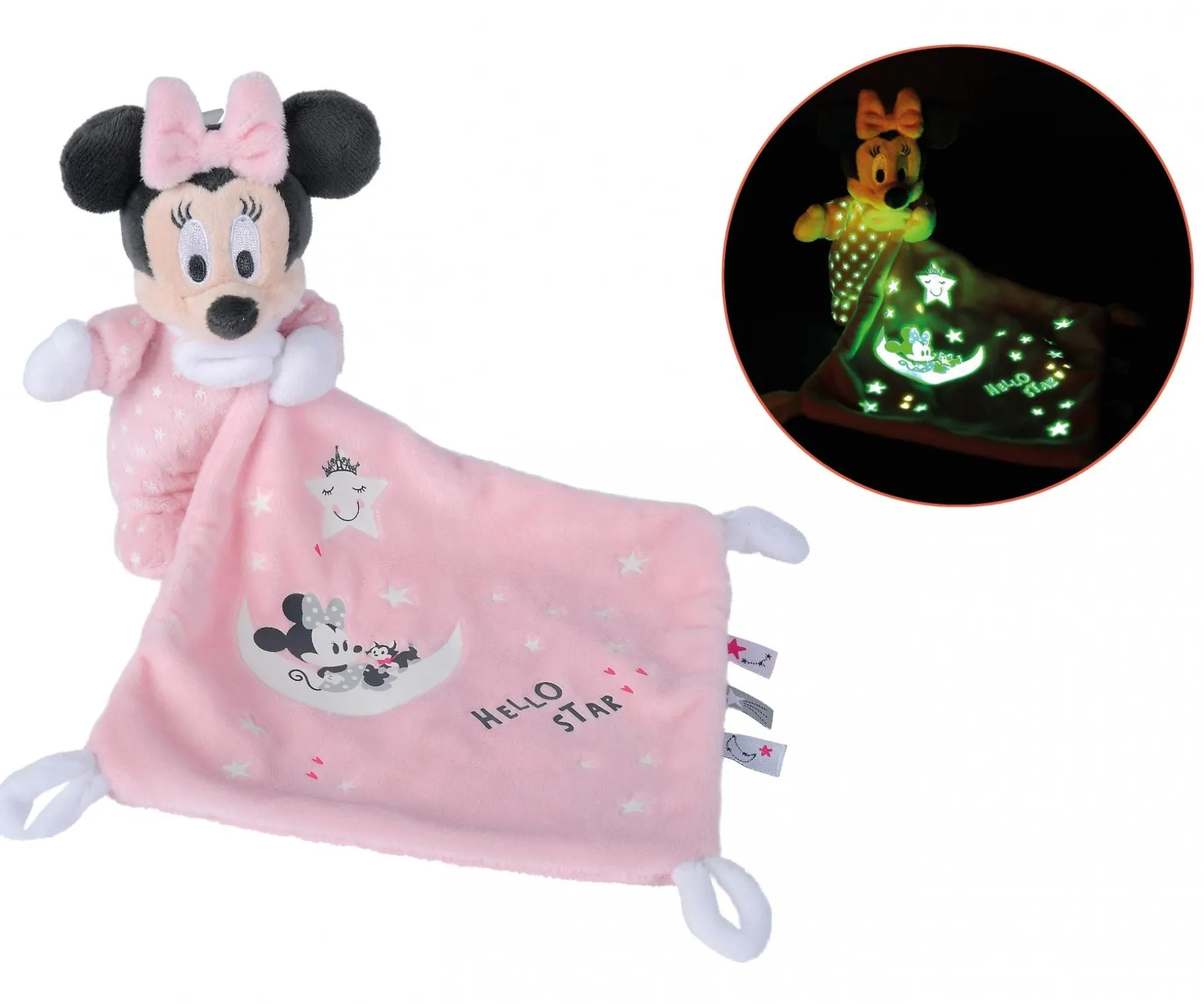 Disney Minnie GID Schmusetuch, Starry Night