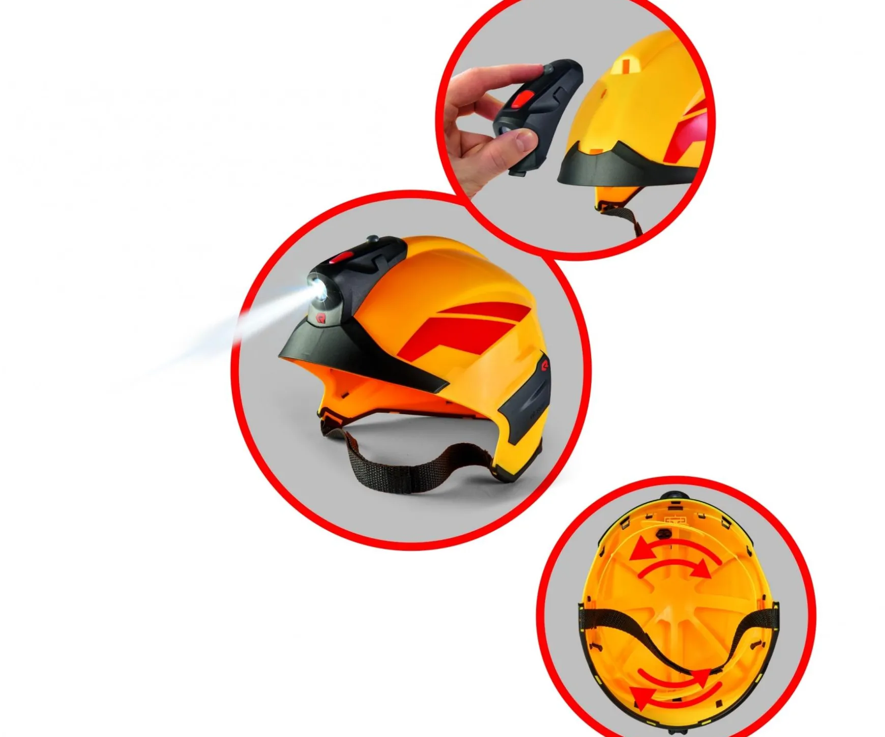 Feuerwehr Helm Rosenbauer mit Licht