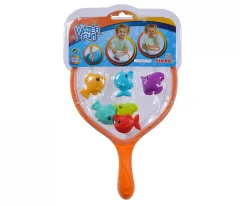 Kescher mit Fischen