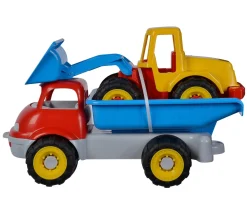 LKW Kipper mit Bagger