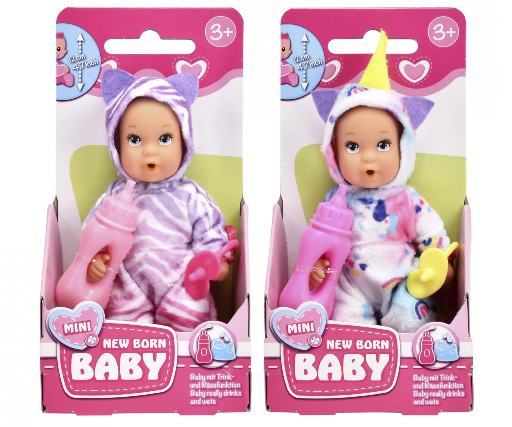 Mini New Born Baby Onesie Fun, 2-sort