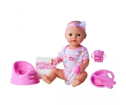 NBB Babypuppe, rosa Zubehör