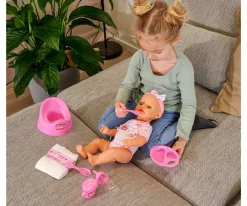 NBB Babypuppe, rosa Zubehör