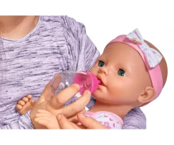 New Born Baby Babypuppe, Rosa Zubehör