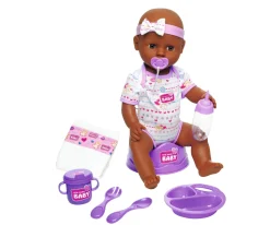 New Born Baby Babypuppe, Violettes Zubehör