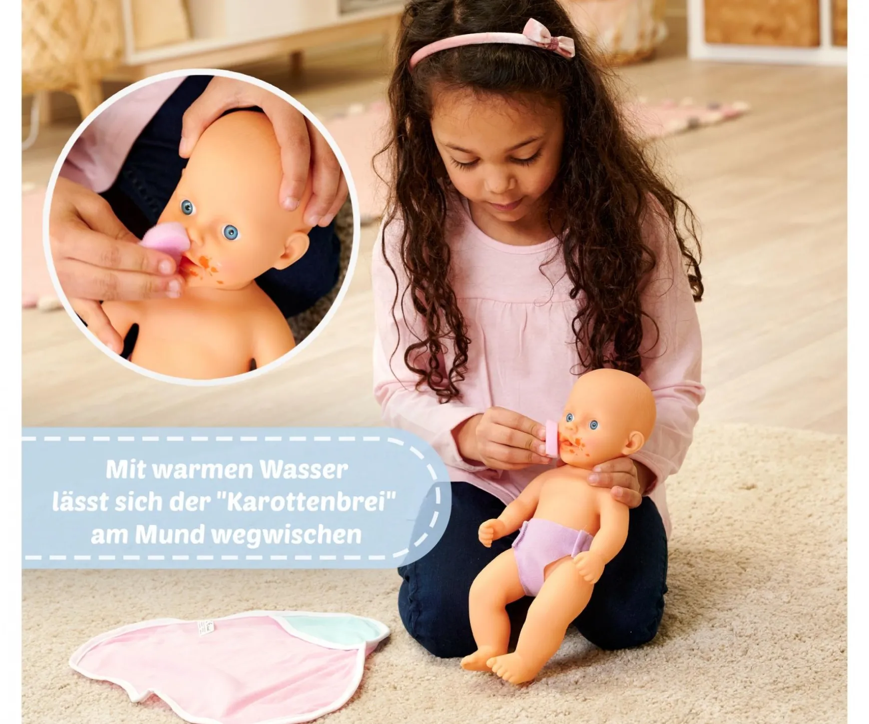 New Born Baby Dreckspatz Badepuppe