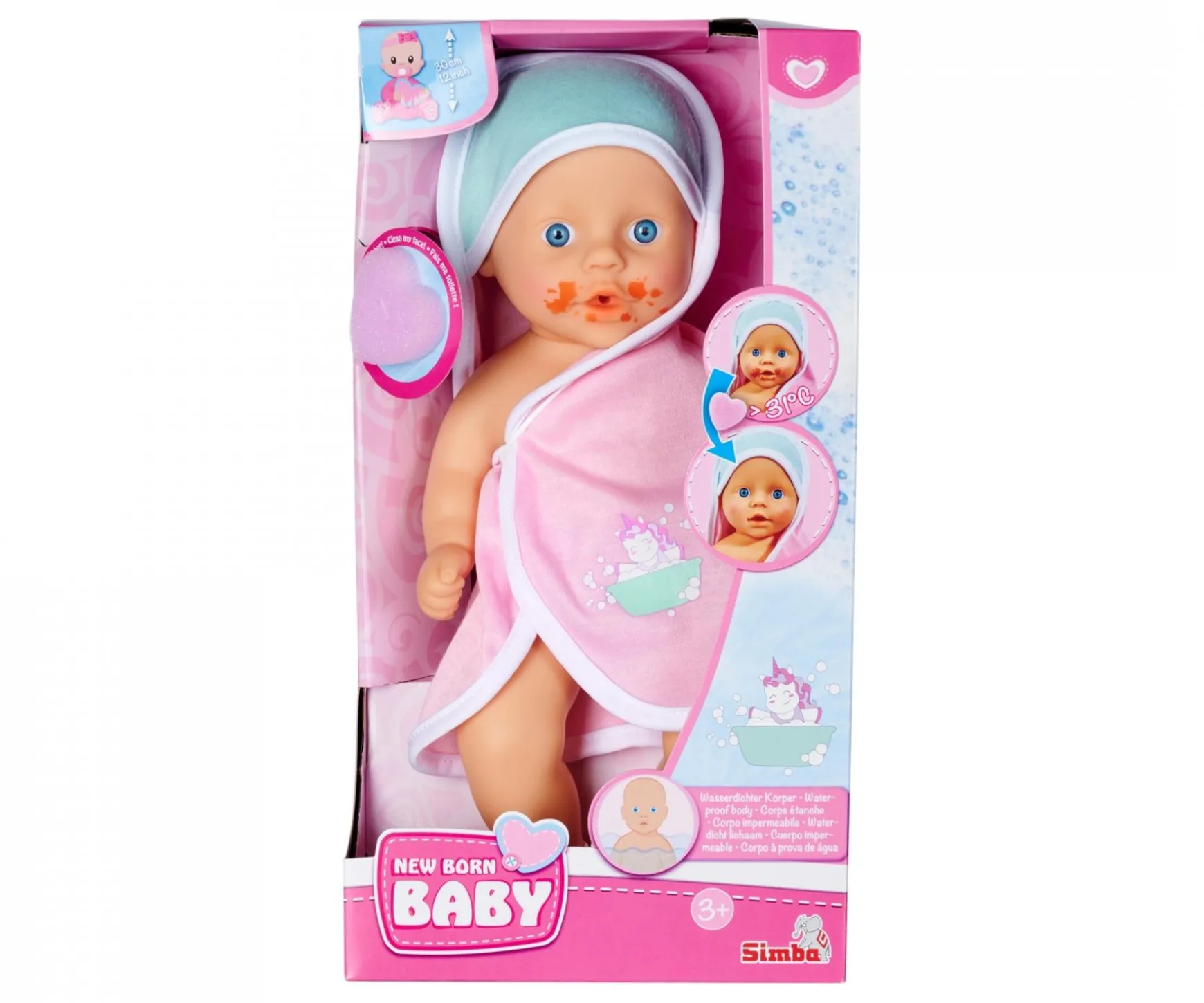New Born Baby Dreckspatz Badepuppe