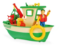 Sam Charlies Fischerboot mit Figur