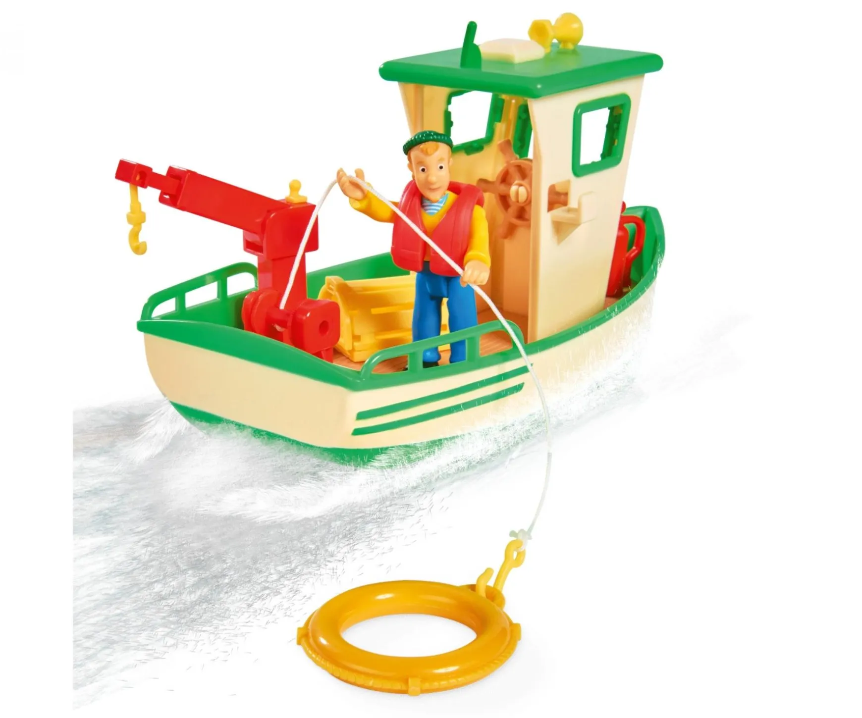 Sam Charlies Fischerboot mit Figur