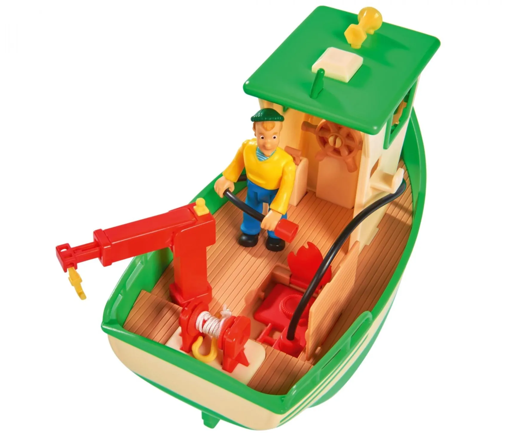 Sam Charlies Fischerboot mit Figur