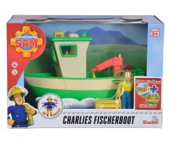 Sam Charlies Fischerboot mit Figur