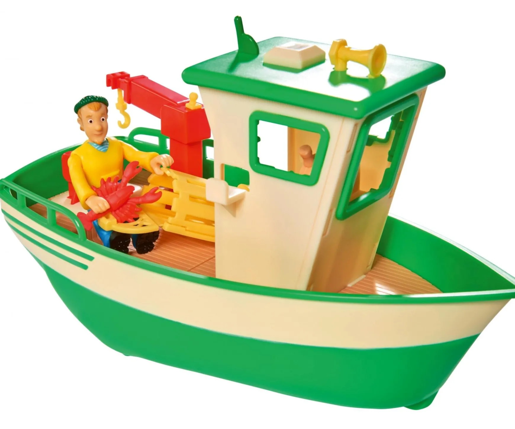 Sam Charlies Fischerboot mit Figur