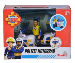 Sam Polizei Motorrad mit Figur